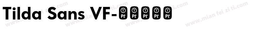 Tilda Sans VF字体转换